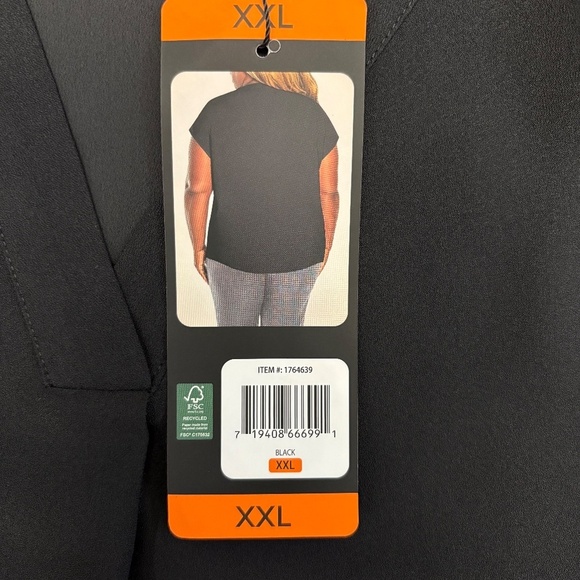 Banana Republic Ladies’ Blouse, V-Neck, Relaxed Fit, Black, XXL NWT - Picture 4 of 12